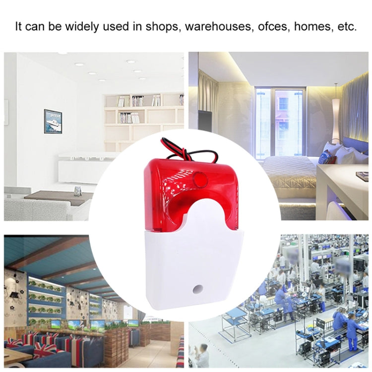 Mini Wired Red Strobe Siren for Burglar Security Alarm, Mini Mini Wired Red Strobe Siren for Burglar Security Alarm, Mini